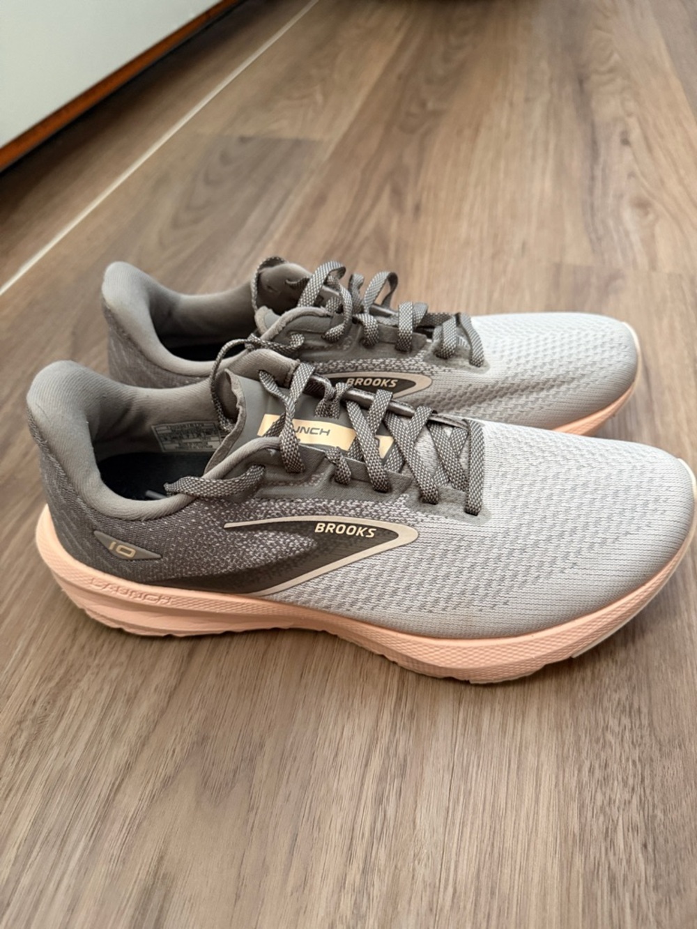 Brooks Women’s Athletic Running Shoes - Gray with Peach